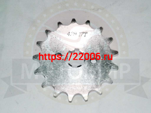 Звезда 17 зуб. (428) (d14-17, 2х30) цепи, ведущая FLASH (НАБОР)
