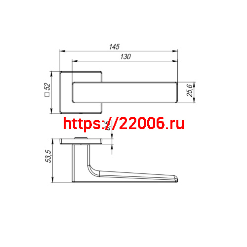 Ручка Fuaro (Фуаро) раздельная K.RL52.REDLINE (RED LINE RL) BL-24 черный фото 2 Ручка Fuaro (Фуаро) раздельная K.RL52.REDLINE (RED LINE RL) BL-24 черный фото 2