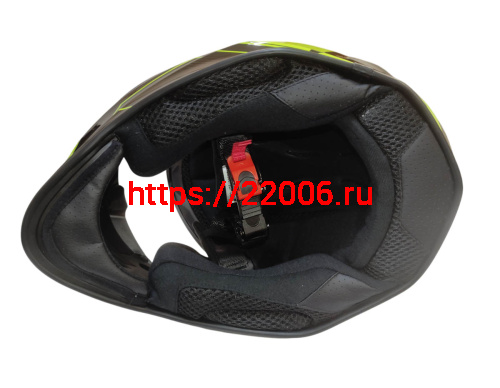 Шлем детский интеграл COBRA EC H151, черный и лайм, размер 4XS фото 4