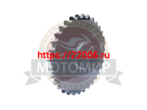 Звезда 33 зуб. (428) цепи, 12.7шаг, на вал d20мм, h28мм, шпонка 6мм, мотобуксировщик