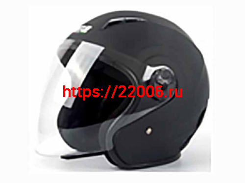 Мотошлем VIRTUE MD-207 открытый черный матовый (XL)