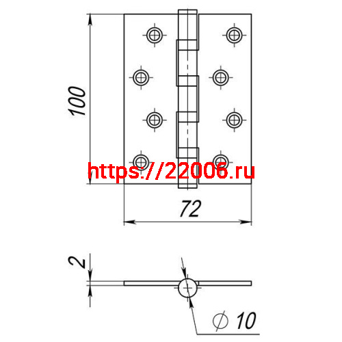 Петля Ajax (Аякс) универсальная IN4000U SSC (4B/P 100x70x2) сатин.хром фото 3 Петля Ajax (Аякс) универсальная IN4000U SSC (4B/P 100x70x2) сатин.хром фото 3