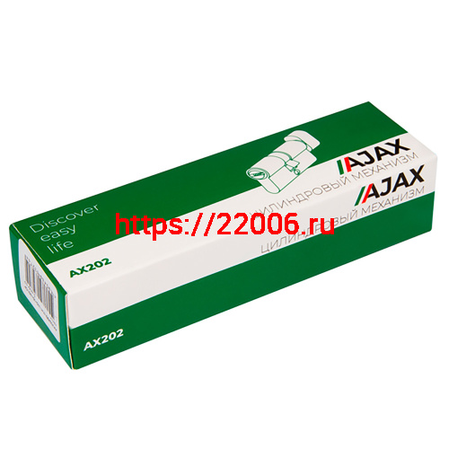 Цилиндровый Ajax (Аякс) механизм (AX202/100) AX2002Knob100 (50+10+40) CP хром с вертушкой фото 2