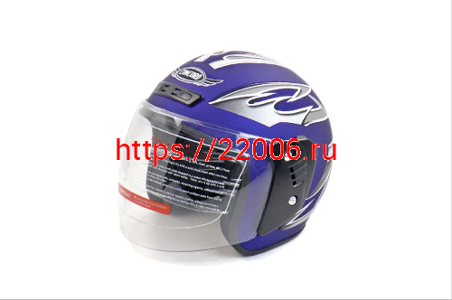 Шлем CONCORD XZH03 синий матовый "S,M,L,XL,XXL" (открытый) фото 2