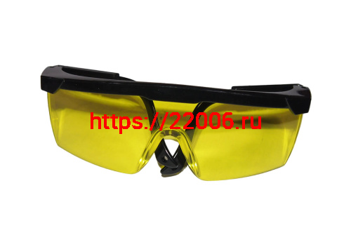 Очки защитные, ТОНИРОВАННЫЕ (желтые линзы) фото 2