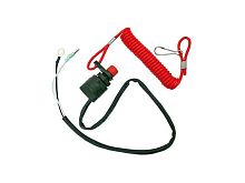 Кнопка стоп двигателя с чекой для снегохода, мотобуксировщика, мотособаки, квадроцикла