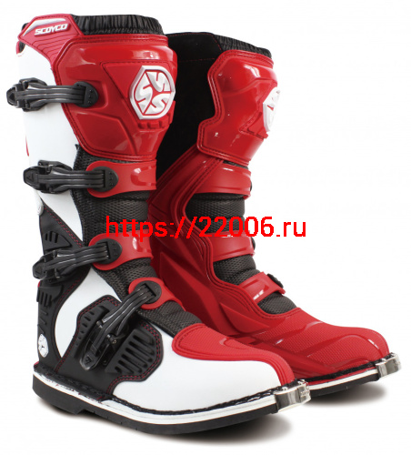 Мотоботы Scoyco MBM001 красные 43