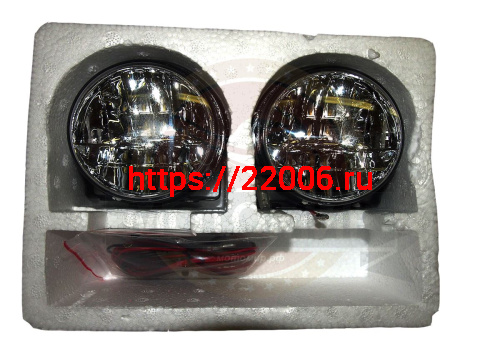 Фара светодиодная, круглая, с кронштейном, 10V-30V 4W, СТАЛЬНОЙ КОРПУС, 2 диода, ПАРА фото 2