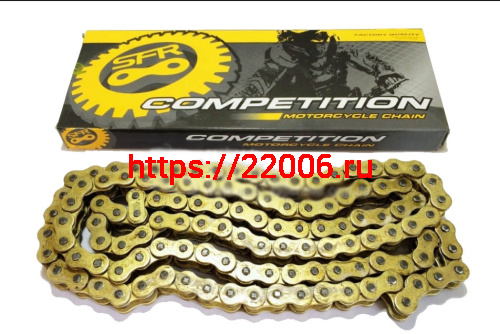 Цепь (420) SFR - 98 зв. приводная, Zodiak, цветная коробочка (Н) Цепь (420) SFR - 98 зв. приводная, Zodiak, цветная коробочка (Н)