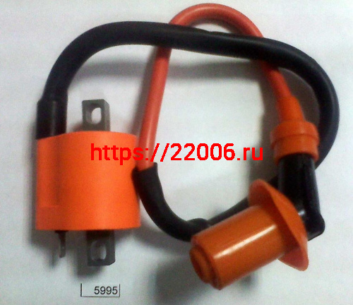 Катушка зажигания Yamaha Jog 50 / 139FMB Дельта Тюнинг с колпачком\