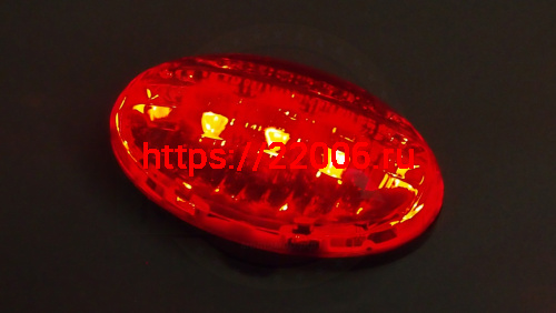 Фонарь Вело задний, 5 диода, красный овальный, (JY-006T) (VL605) фото 4 Фонарь Вело задний, 5 диода, красный овальный, (JY-006T) (VL605) фото 4