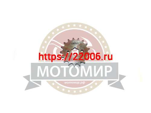 Звезда 17 зуб. (428) (d18-20; 2х34) цепи, ведущая CG/CB 125-250 Кобра, Симплер 157FMI,163FML,166FMM Звезда 17 зуб. (428) (d18-20; 2х34) цепи, ведущая CG/CB 125-250 Кобра, Симплер 157FMI,163FML,166FMM