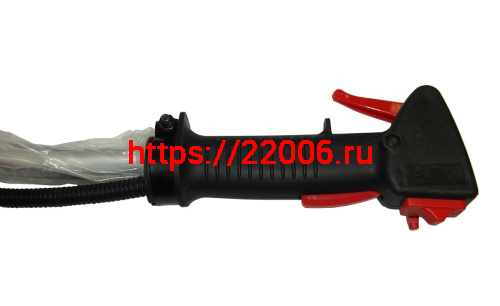 Рукоятка газа мотокосы GBC-026/033/043 в сборе (рукоятка+трубка) фото 2