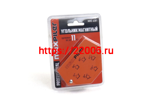 Магнитный угольник MMS-6301 (для фикс. под 30°, 45°, 60°, 75°, 90°, 135°, усилие до 11 кг,размер 3") фото 2