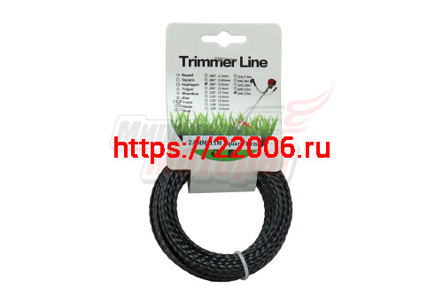 Леска триммерная (2,0*15м) TRIMMER LINE с картонной этикеткой (квадрат витой) Леска триммерная (2,0*15м) TRIMMER LINE с картонной этикеткой (квадрат витой)