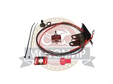 Рычаг газа Буран,Тайга металлический с подогревом ЭР-27-2Р (рычаг с подог., проводка, тумблер)