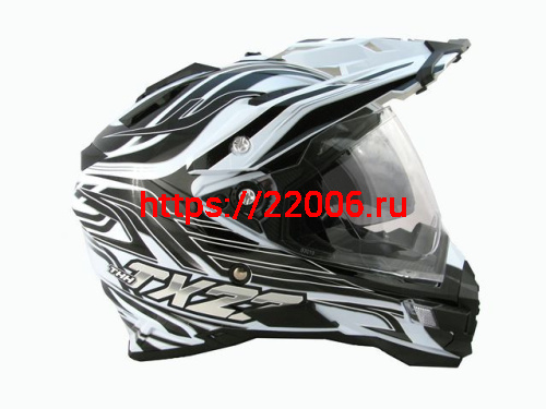 Мотошлем THH TX-27№1 white/black (S) Мотошлем THH TX-27№1 white/black (S)