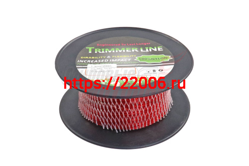 Леска триммерная (1,3*200м) TRIMMER LINE в бобине (квадрат витой) Леска триммерная (1,3*200м) TRIMMER LINE в бобине (квадрат витой)