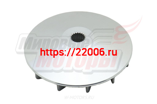 Шкив вариатора наружный неподвижная щека GY6-150(d15D115, 19 шлицов) фото 2