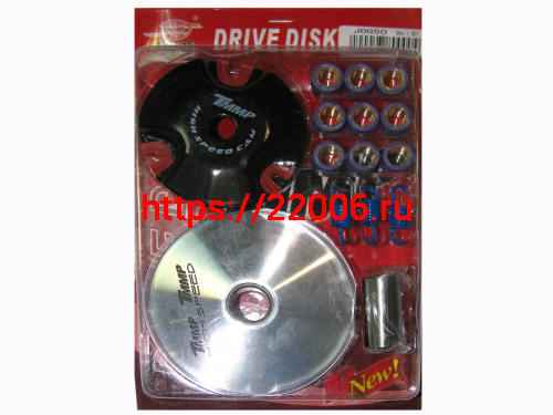 Вариатор спортивный Yamaha JOG-50 в сборе (палец, пружины сцепления, ролики 6/7/8 гр.) TMMP