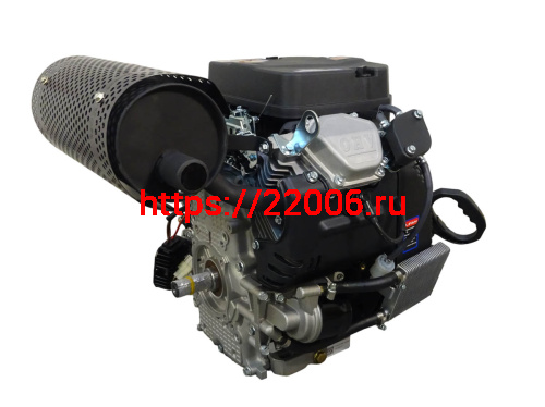Двигатель LIFAN 29 л.с. 2V80F-А с катушкой освещения РУЧ+ЭЛЕК 2 карб. 12В 20А 240Вт вал 25 мм фото 5