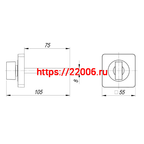 Ручка Armadillo (Армадилло) поворотная BKW8.K.SQ52 (BKW8/SQ) MWSC-33 итальянский тисненый фото 3 Ручка Armadillo (Армадилло) поворотная BKW8.K.SQ52 (BKW8/SQ) MWSC-33 итальянский тисненый фото 3