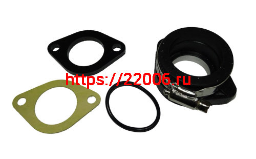 Патрубок карбюратора (впускной) 33 мм, QG-WS, для горизонтальных двигателей (28-33 мм) Патрубок карбюратора (впускной) 33 мм, QG-WS, для горизонтальных двигателей (28-33 мм)