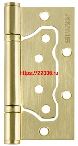 Петля Fuaro (Фуаро) универсальная без врезки IN4500W SB (500-2BB 100x2,5) мат. золото