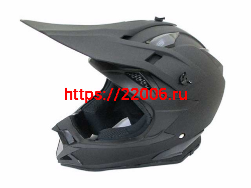 Мотошлем T166 Кросс черный матовый (L) Мотошлем T166 Кросс черный матовый (L)