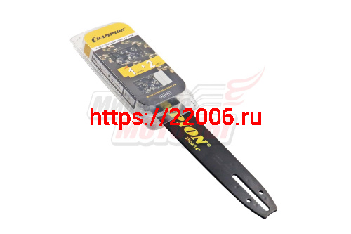 Шина "CHAMPION" 14" 3/8-1,3-52зв. +2 ЦЕПИ (140SDEA041) (952929) (НАБОР) Шина "CHAMPION" 14" 3/8-1,3-52зв. +2 ЦЕПИ (140SDEA041) (952929) (НАБОР)