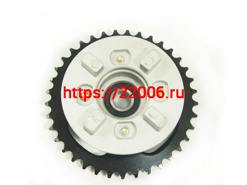 Звезда 37 зуб. (420) цепи, задняя  Альфа, Дельта, Zodiak в сборе с основанием фото 3