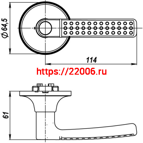 Ручка Punto (Пунто) защелка DK626 AB-BK (6026 AB-B) (фик.) бронза фото 3 Ручка Punto (Пунто) защелка DK626 AB-BK (6026 AB-B) (фик.) бронза фото 3