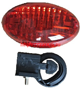 Фонарь Вело задний, 5 диода, красный овальный, (JY-006T) (VL605) Фонарь Вело задний, 5 диода, красный овальный, (JY-006T) (VL605)