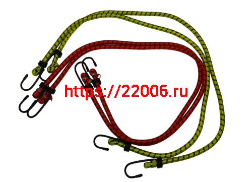 Резинка для крепления багажа (4шт*0,75м) с крюками 57018