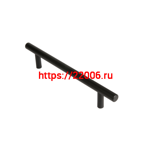 Ручка-рейлинг Ajax (Аякс) мебельная MB-H-005-128 мм BL черный Ручка-рейлинг Ajax (Аякс) мебельная MB-H-005-128 мм BL черный
