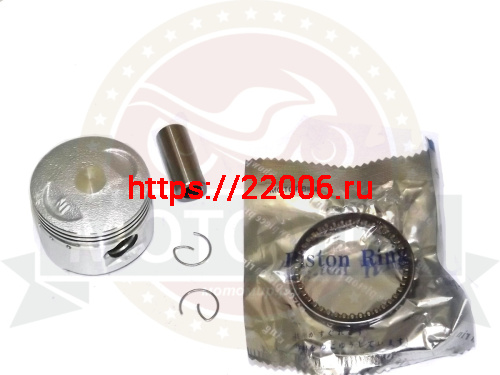 Поршень 44,00 мм 4 такт.скутер 139QMB (GY6) 62cc (кольца, палец d13мм, стопорн. кольца) Поршень 44,00 мм 4 такт.скутер 139QMB (GY6) 62cc (кольца, палец d13мм, стопорн. кольца)