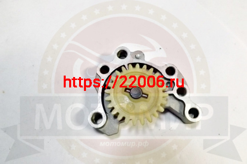 Насос масляный 1Р54FMI, 1P56 FMJ-2 (24z d6) в сборе с шестерней (Е8-1) (НАБОР)