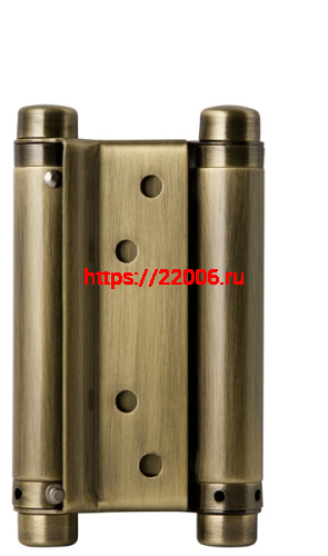 Петля Armadillo (Армадилло) пружинная двусторонняя BH470SS (100*70*1.5) AB (DAS SS 201-4") бронза