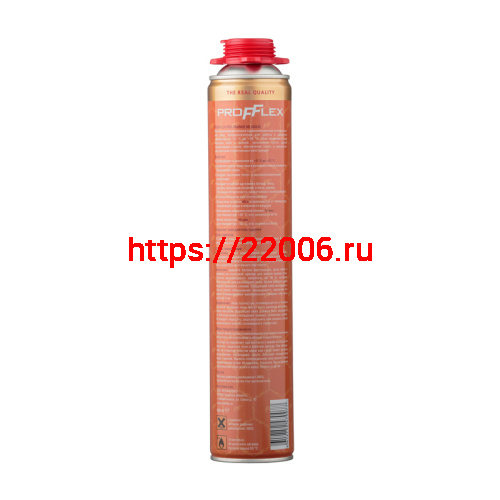 Пена монтажная PROFFLEX PRO GOLD 65л зимняя фото 2