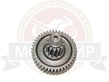 Шестерня редуктора GY6-125/150 ведущая (блок шестерня) D-69мм, h-60,5мм, d-15 косой зуб 42з (13з)