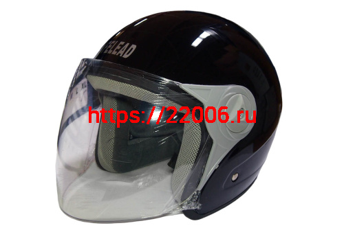 Шлем открытый "Safelead" HF-212 NEW DEEP BLUE, бургунди, черный, размер M Шлем открытый "Safelead" HF-212 NEW DEEP BLUE, бургунди, черный, размер M