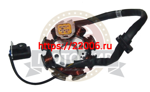 Зажигание Bullet 150 HQ150 голое (без маховика) евроколодка (7+1 катушка 5 провод.) (D00305D070) фото 2 Зажигание Bullet 150 HQ150 голое (без маховика) евроколодка (7+1 катушка 5 провод.) (D00305D070) фото 2