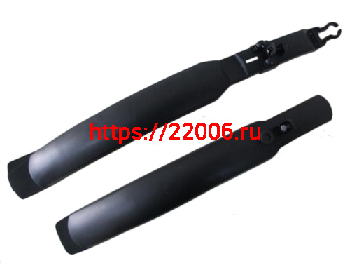 Крылья велосипедные 26" пластик, черные, под V-brake  XINGTAI