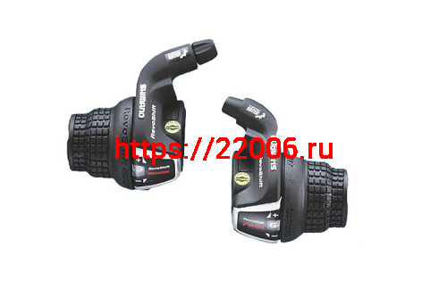 Шифтер Shimano Tourney, RS35, лев/пр, 3x6 скор., ESLRS35P6A Шифтер Shimano Tourney, RS35, лев/пр, 3x6 скор., ESLRS35P6A
