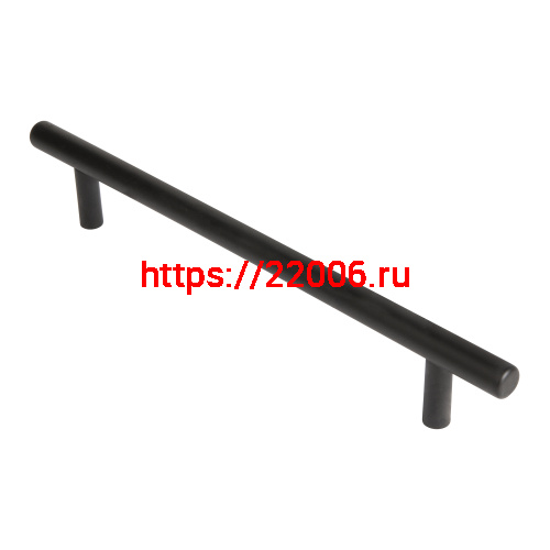 Ручка-рейлинг Ajax (Аякс) мебельная MB-H-005-160 мм BL черный Ручка-рейлинг Ajax (Аякс) мебельная MB-H-005-160 мм BL черный