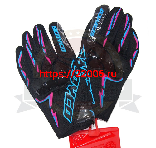 Перчатки SCOYCO (оригинал) MC-101, синие, р-р 2XL