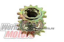 Звезда ведущая 13/15z мотобуксировщика двухсторонняя (d=25мм, шаг 15,875,шпонка 8мм)