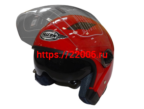 Шлем открытый FALCON XZH208 (Колобок) с забралом, размер S фото 3 Шлем открытый FALCON XZH208 (Колобок) с забралом, размер S фото 3