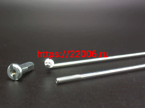 Спицы велосипедные с ниппелем 184мм (компл.-144шт) Спицы велосипедные с ниппелем 184мм (компл.-144шт)