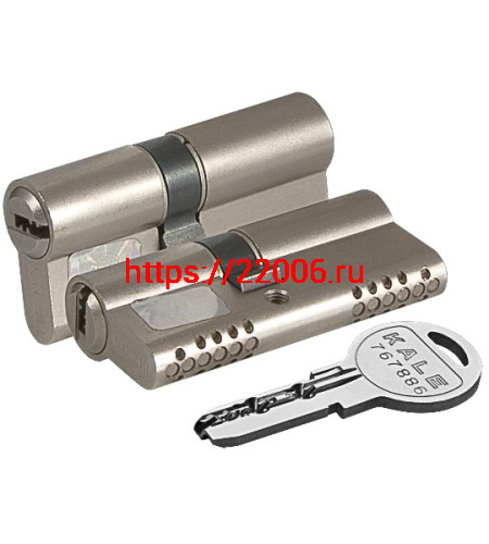 Цилиндровый Kale kilit (Кале килит) механизм 164 OBS SNE/90 (30+10+50) mm никель 5 кл. фото 3